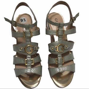 Guess Cork Wedge Sandals - Size 9.5